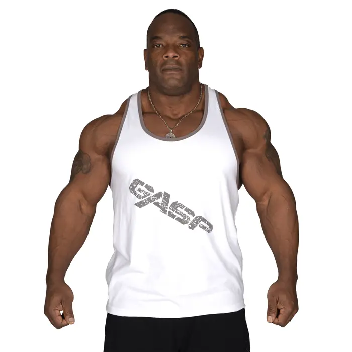 GASP Vintage T-Back Singlet Hvit