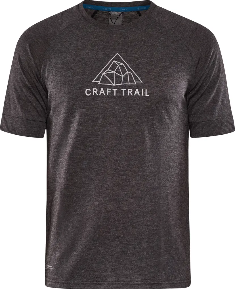 Craft Craft Men's Advance Trail Wool Short Sleeve Tee  Black/Melange