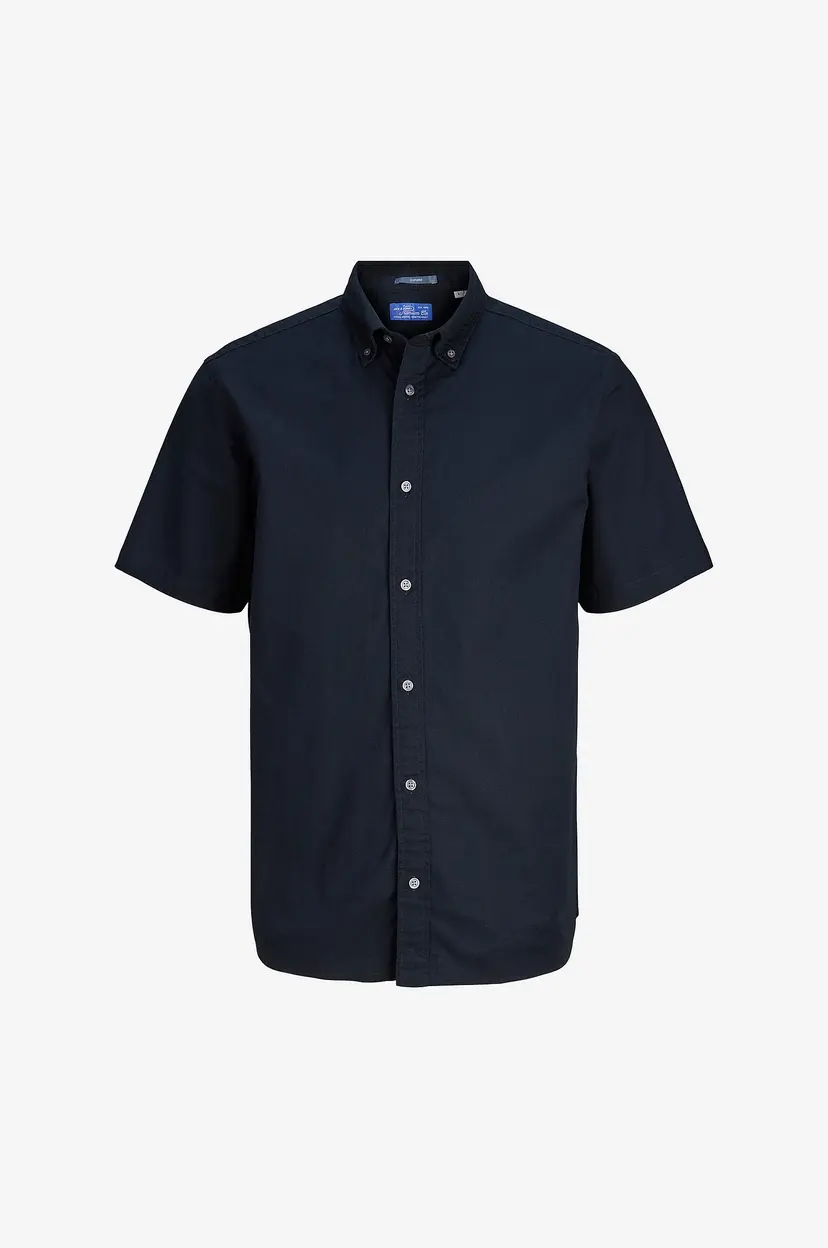 Jack & Jones Skjorte jprBluharvey Oxford S/S - Blå