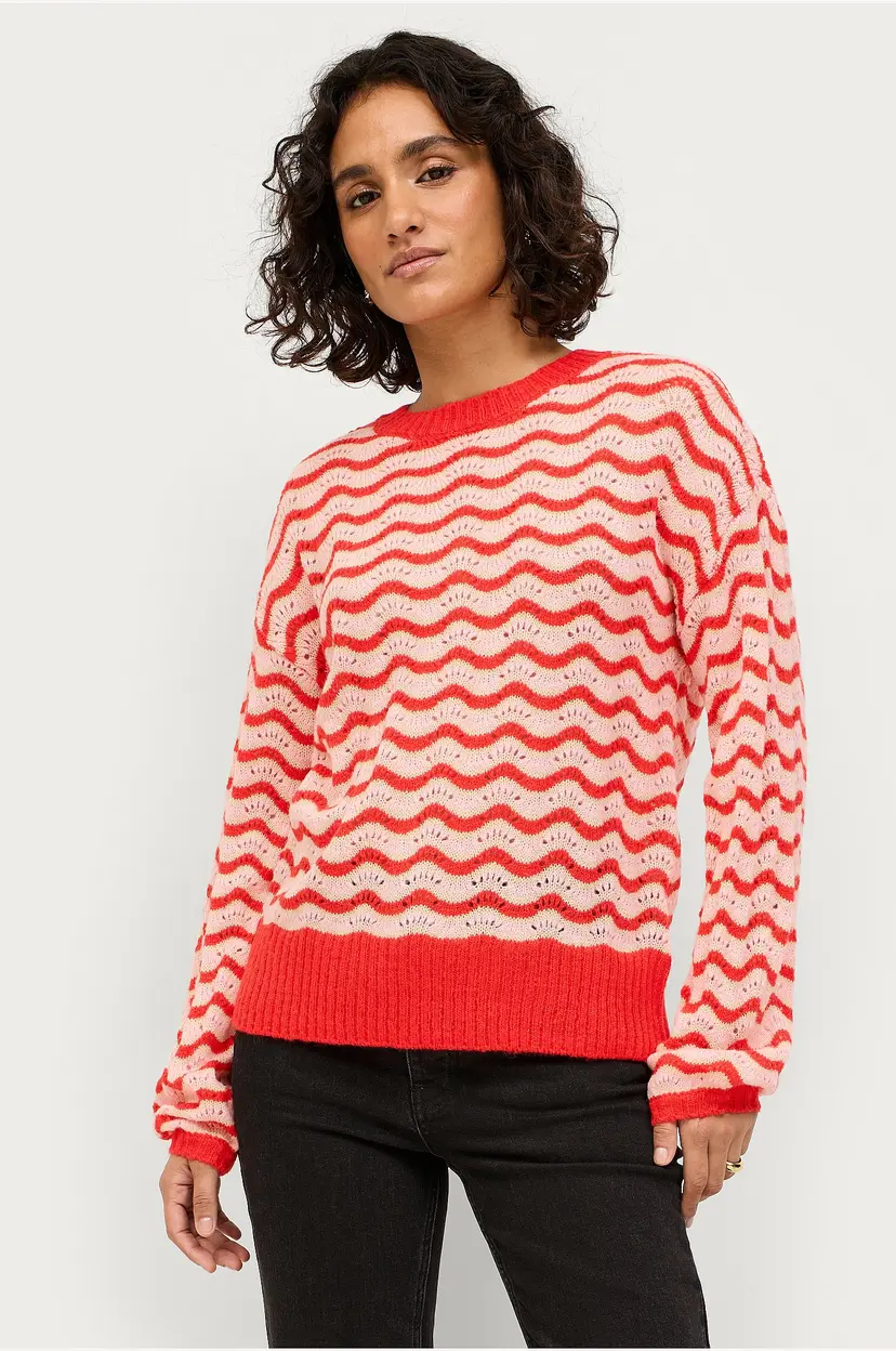 Saint Tropez Genser Crescentsz Pullover - Rød