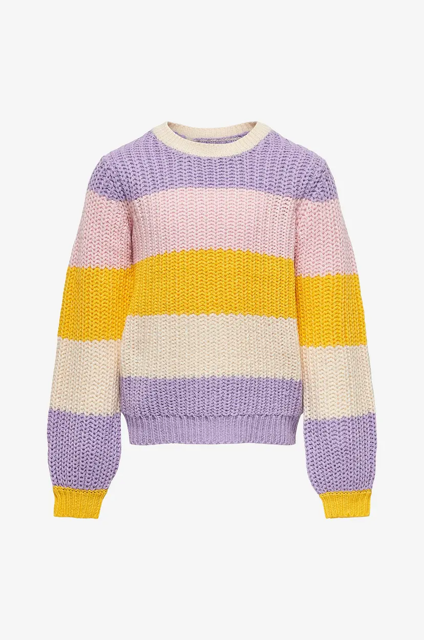 Kids Only Genser kogNikka LS Stripe O-neck Knt - Flerfarget