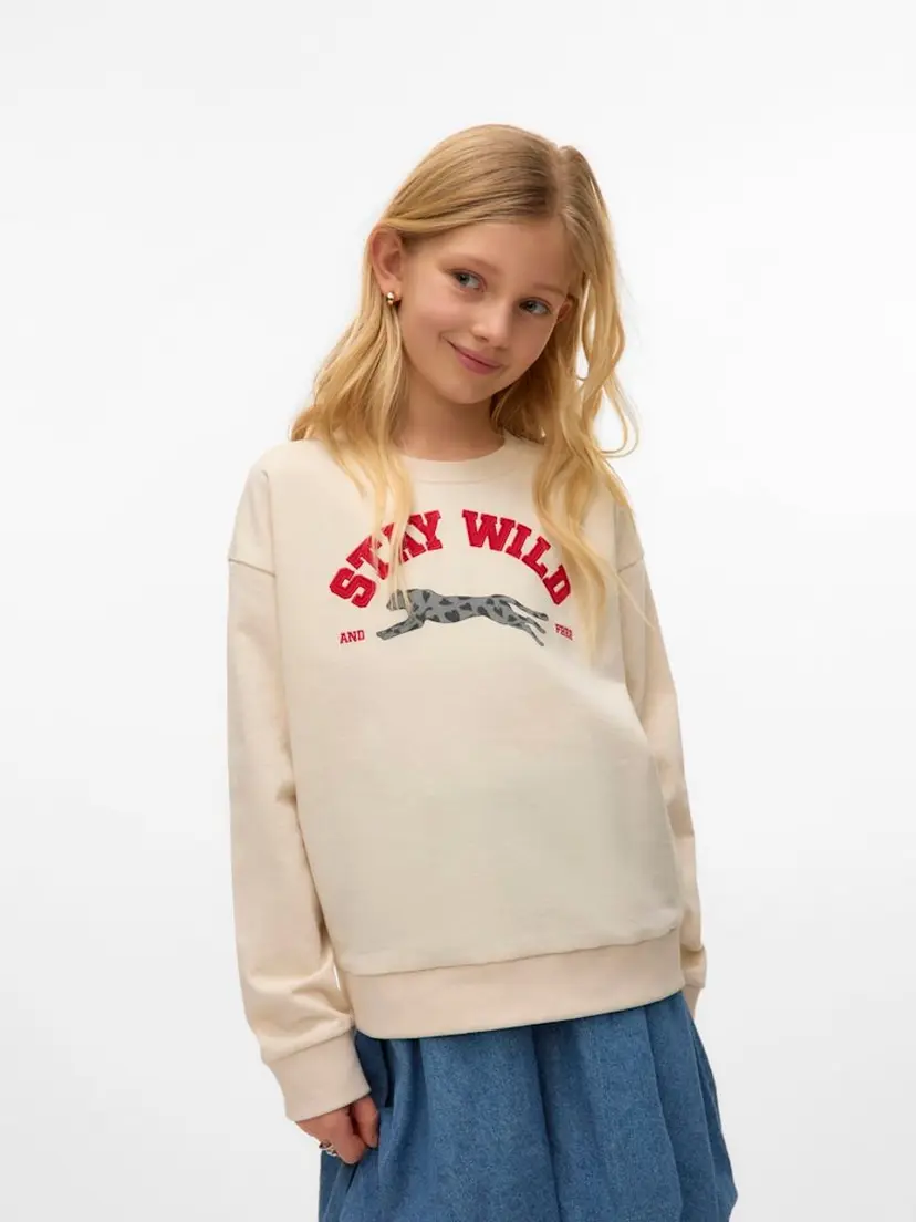Vero Moda Girl Vero Moda Girl Genser Octavia Leo Oneck Sweat (146/152)