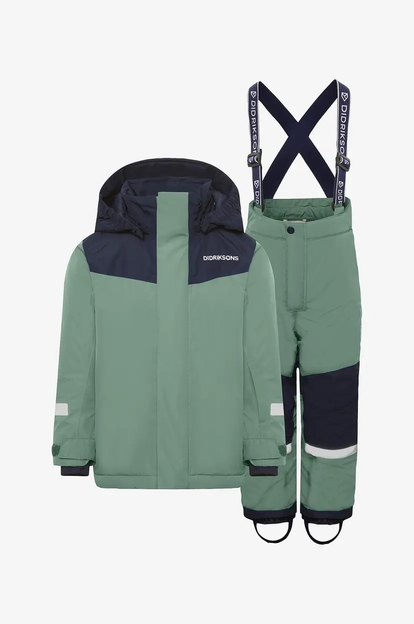 Didriksons Vintersett Skare Kids' Set - Grønn