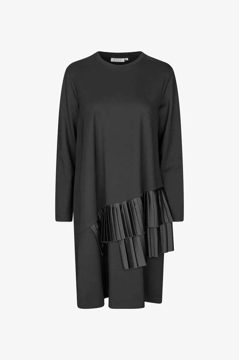 Masai Sweatshirt-kjole MaNovalene Dress - Svart