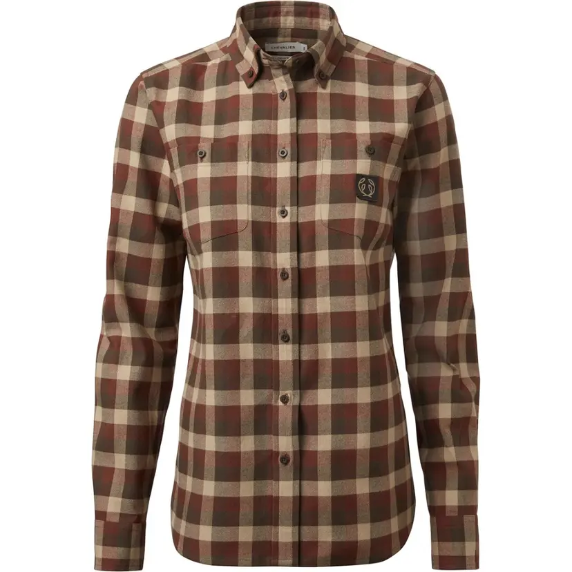 Chevalier Chevalier W's Heron Flannel Shirt Holly Green Checked