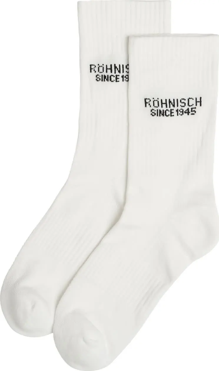 Röhnisch Röhnisch Women's 2-Pack Logo Socks White