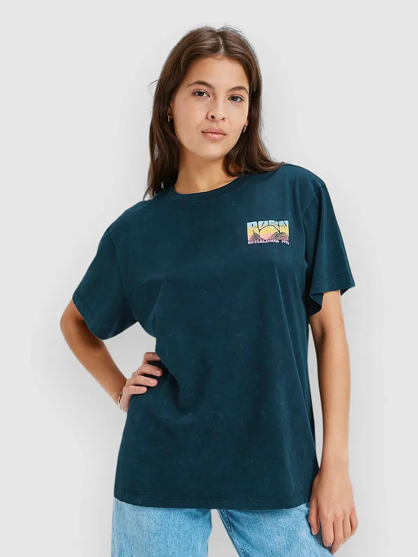 Roxy Roxy Sunnyoversize Optic Wash T-skjorte grå