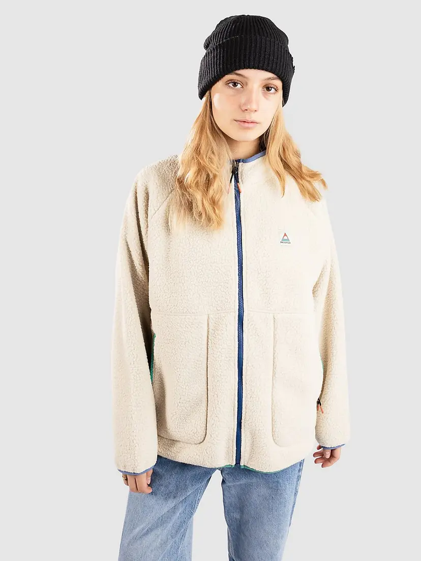 Passenger Passenger Fairbanks 2.0 Full Zip Recycled Sherpa Fleecejakke