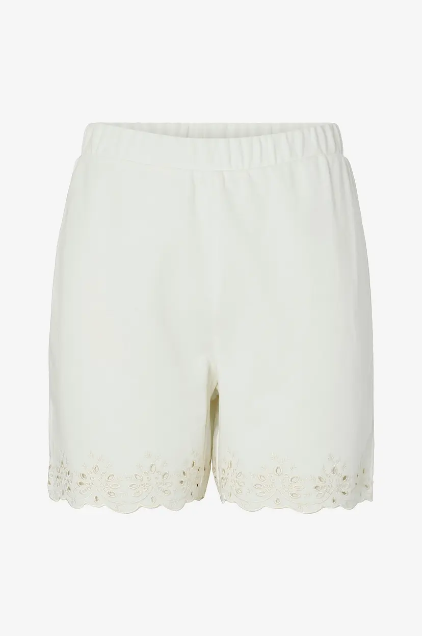 Pieces Shorts pcChilli Summer HW Broderi - Hvit
