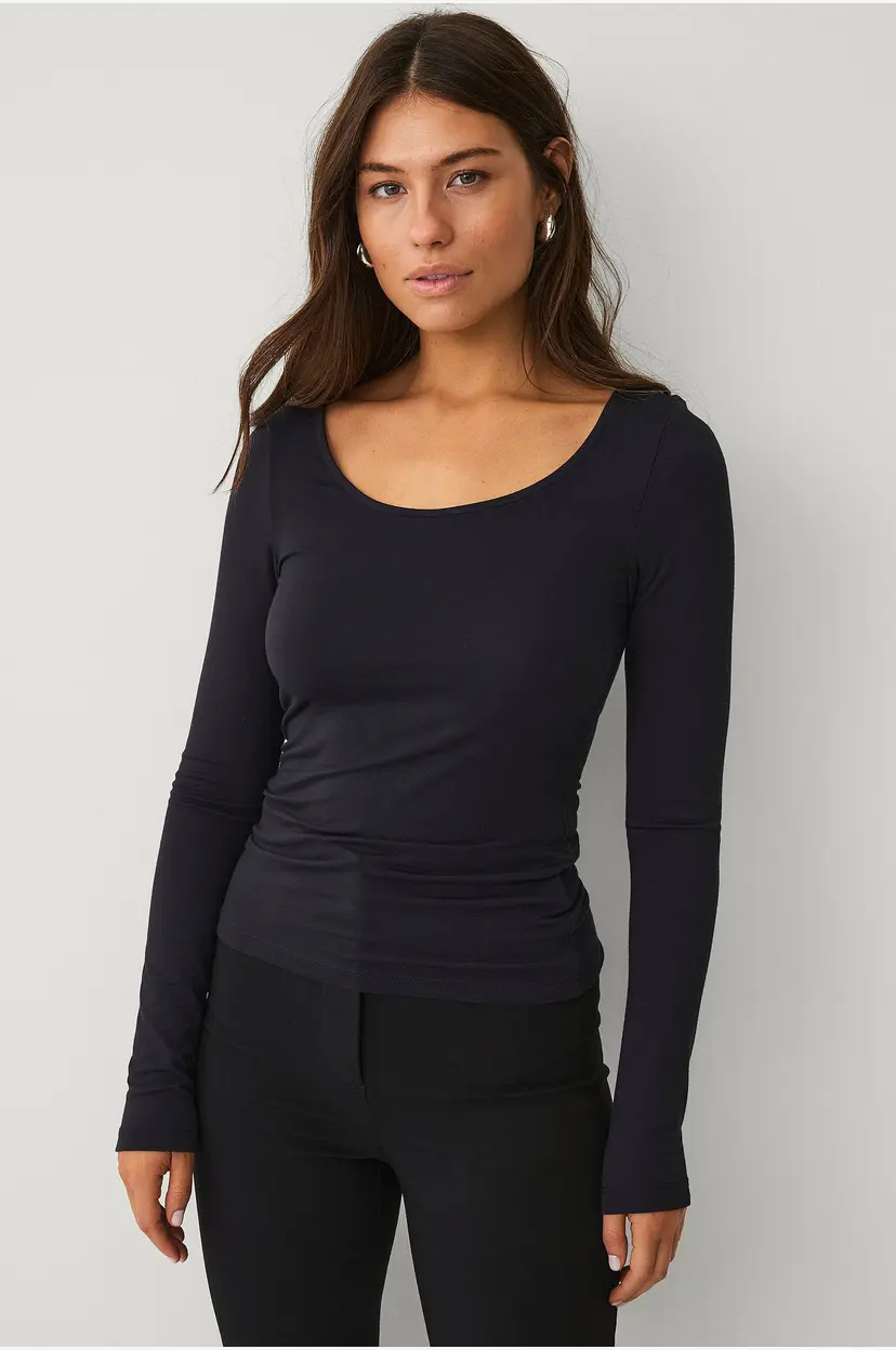 Ellos Collection Topp med rund hals - Svart