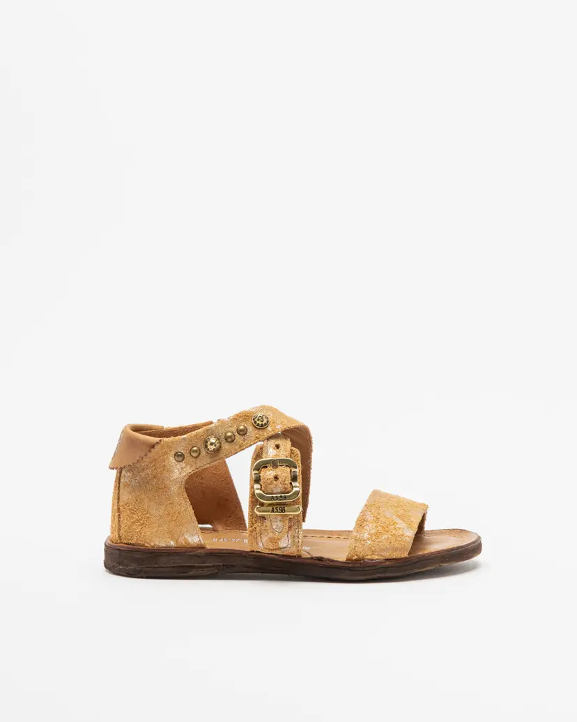 A.S.98 A.S.98 A16072 Camel Flat sandals