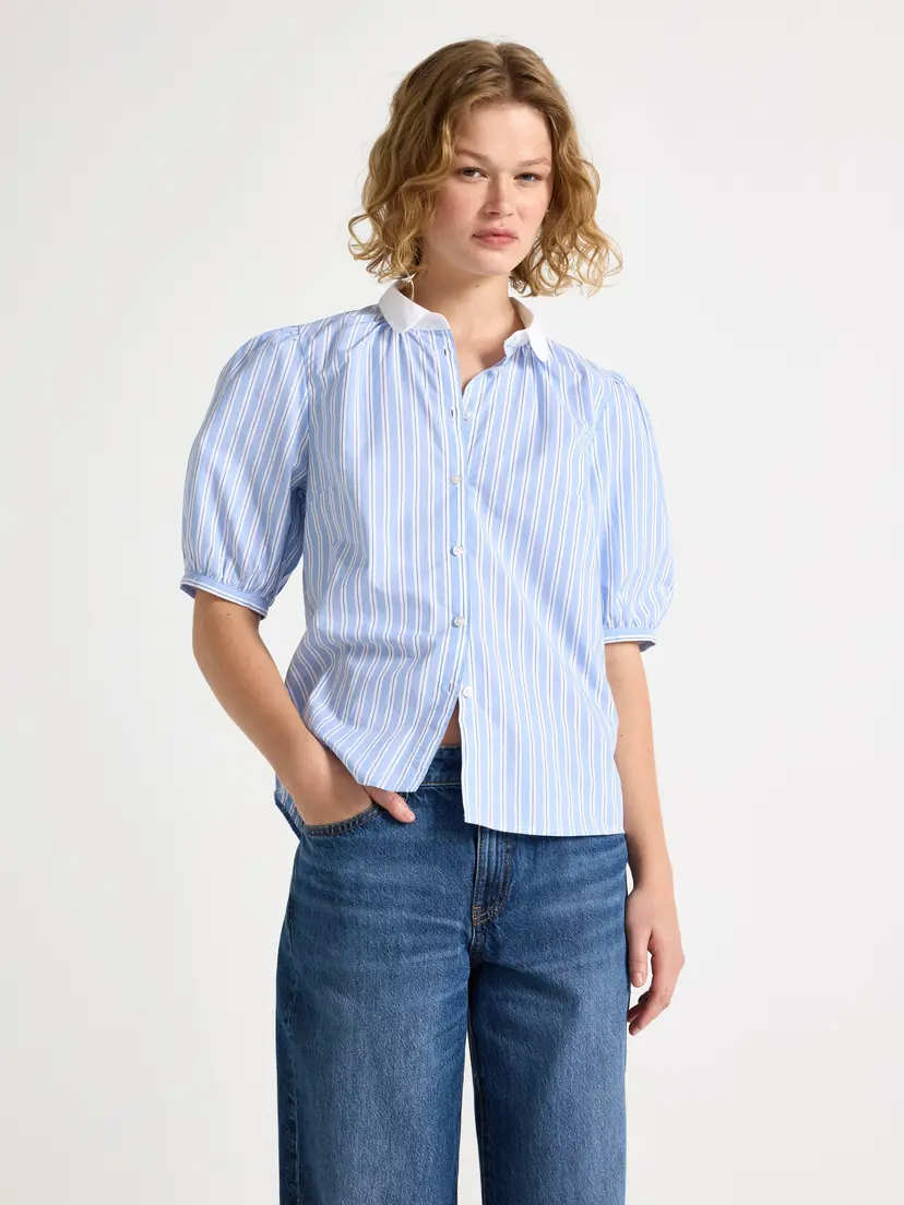 Lindex Bluse med ballongermer