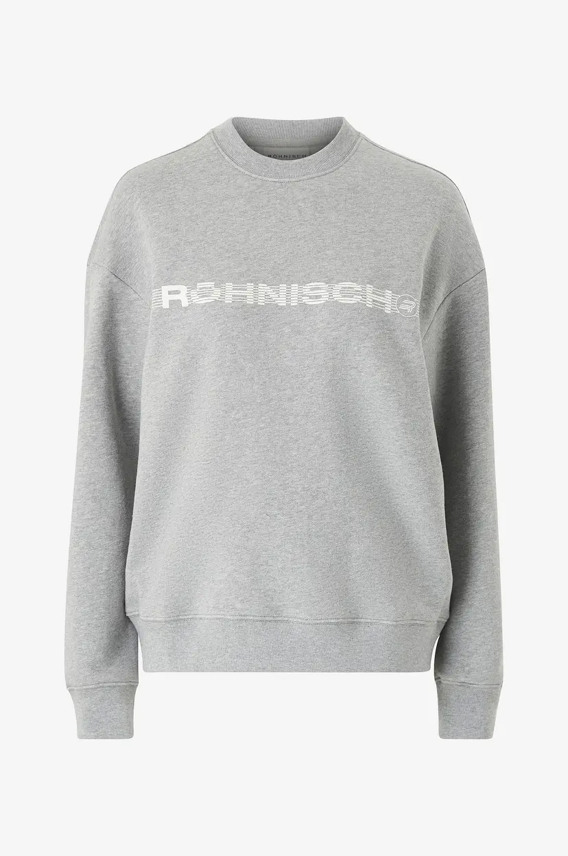 Rohnisch Collegegenser Cotton Emblem - Grå