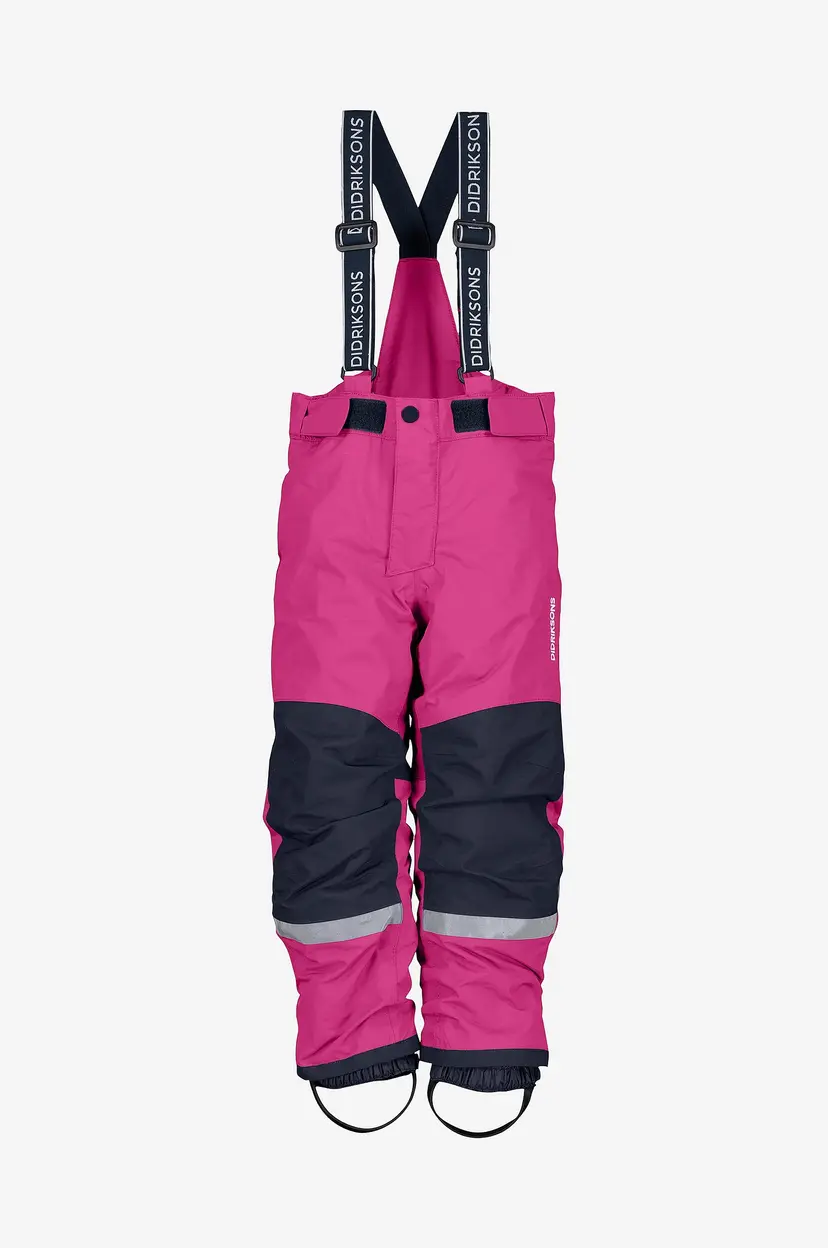 Didriksons Termobukser med seler Idre Kids' Pants - Rosa
