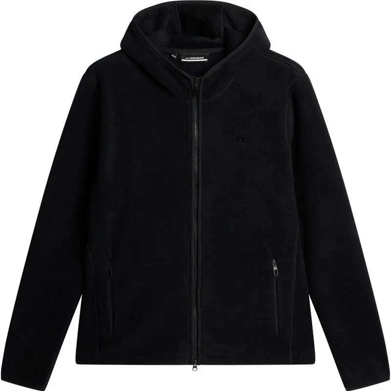 J Lindeberg J.Lindeberg Seymor Fleece Zip Hood Black