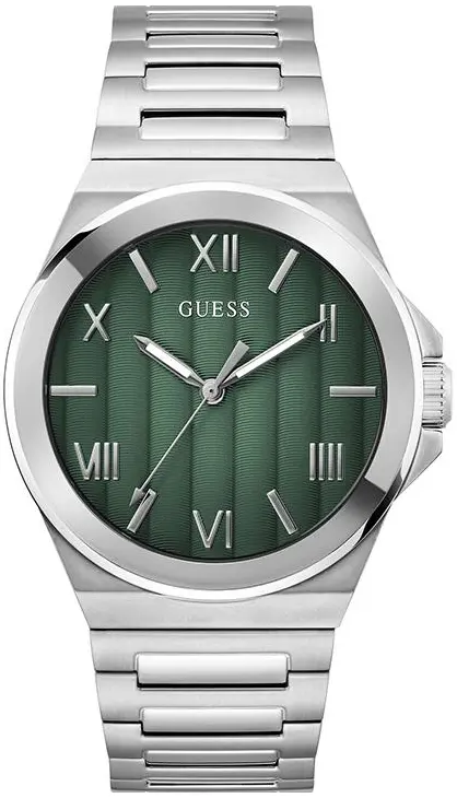 Guess Guess Herreklokke GW0789G1 Vinyl Grønn/Stål Ø44 mm