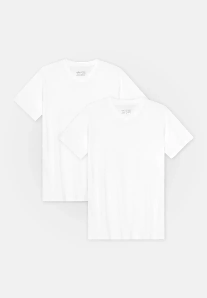 DANISH ENDURANCE DANISH ENDURANCE V NECK T-SHIRT, HVID, 2XL