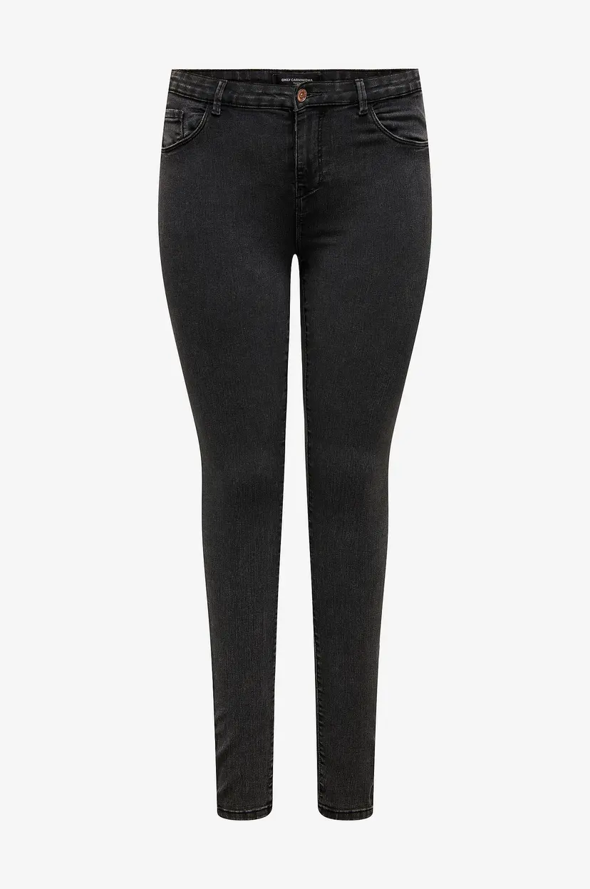 Only Carmakoma Jeans carThunder Life Reg SK Dnm - Grå