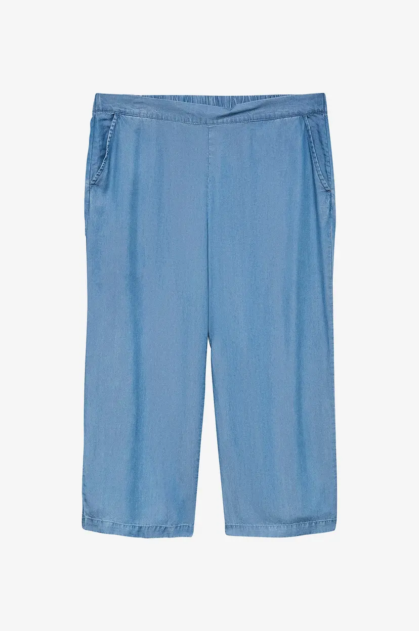 Vero Moda Curve Bukser vmcBree MR Wide Tencel Culotte - Blå