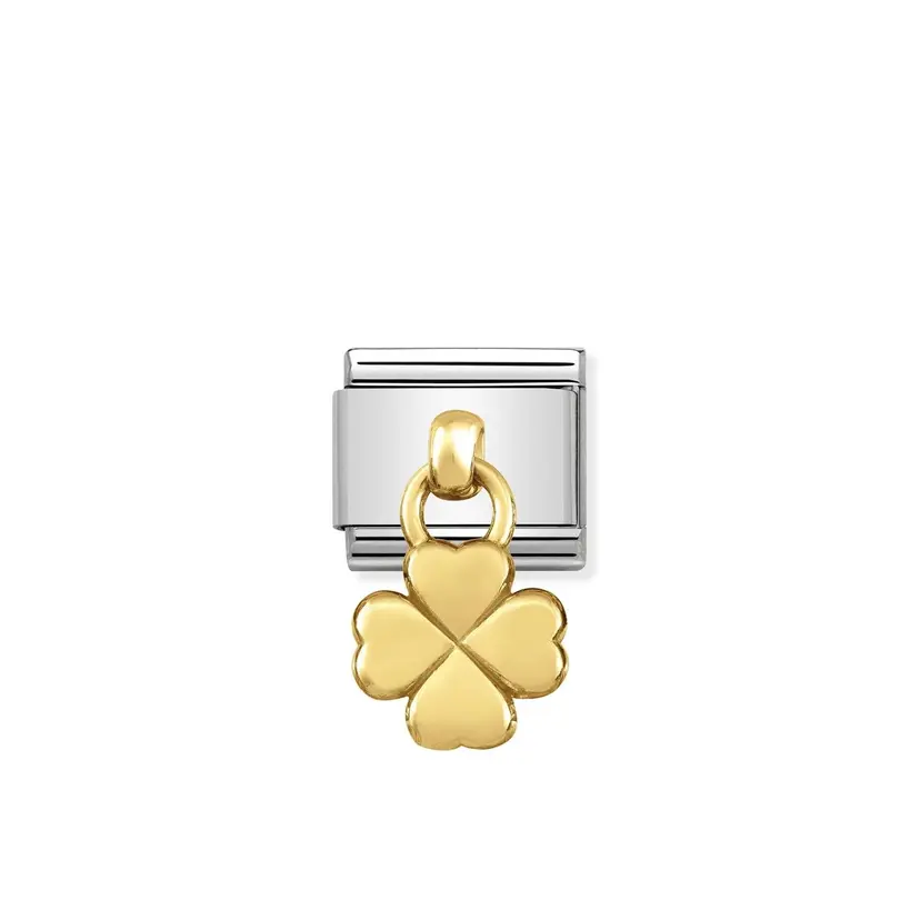 Nomination Four Leaf Clover Charm Gold