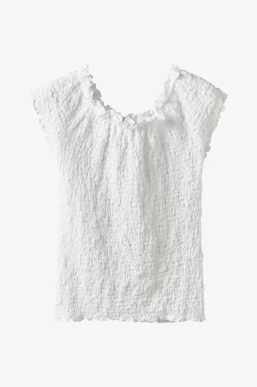 NAME IT Topp nkfHalisse SS Short Top - Hvit