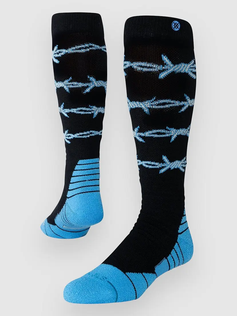Stance Stance Barbed Wire Mid Poly Snow Tekniske Sokker mønster