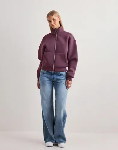 Nelly Nelly - Lilla - Scuba Zip Sweat