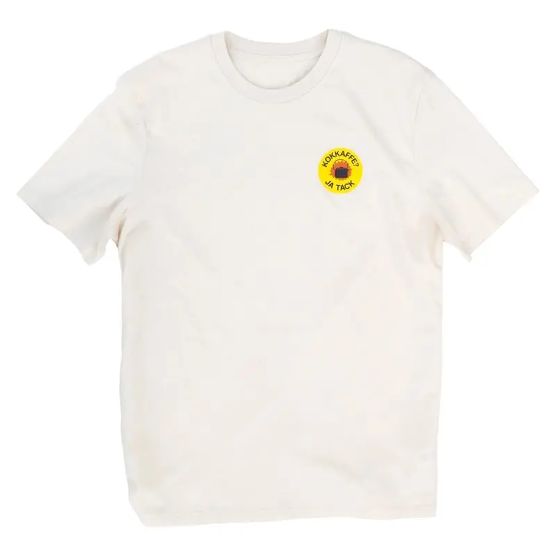 Lemmel Kaffe Lemmel Kaffe T-Shirt Kokkaffe Ja Tack Raw Nat. White