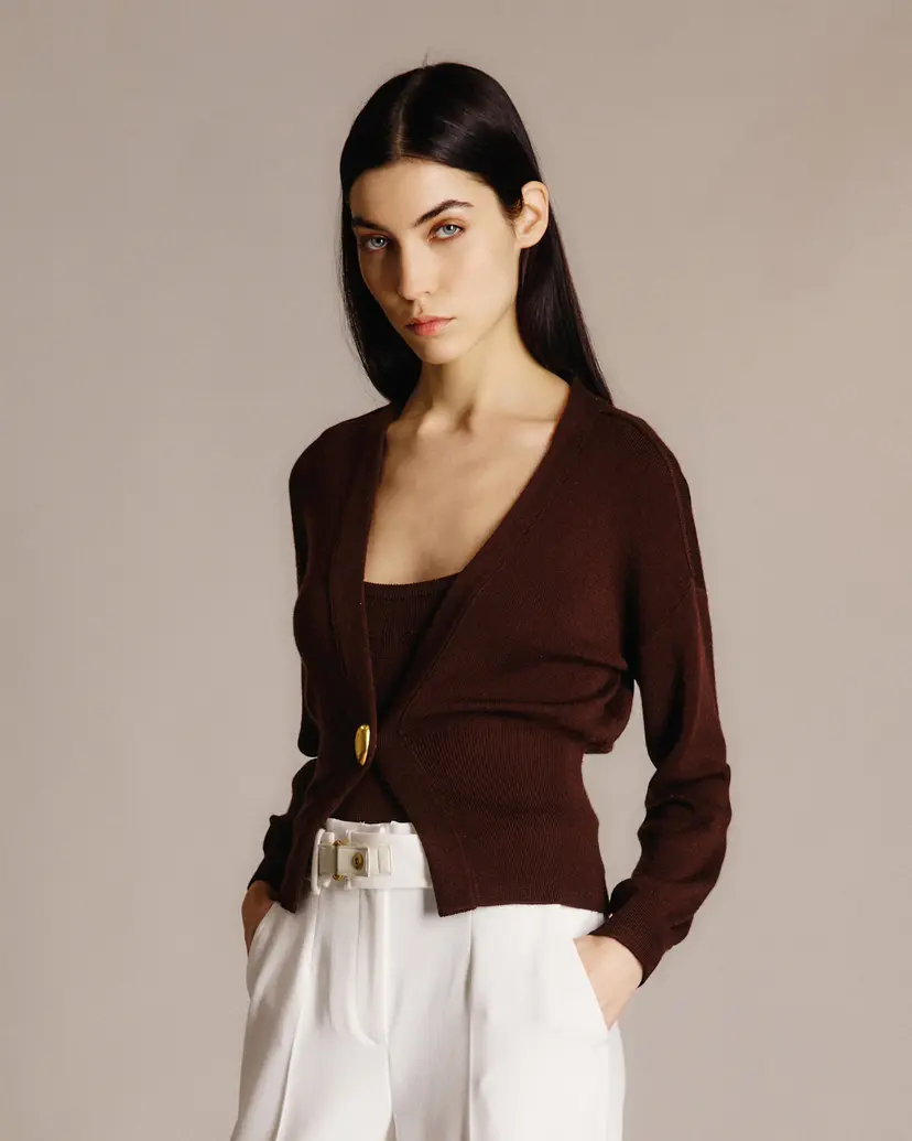 Nenette Nenette CAST Brown Pullover