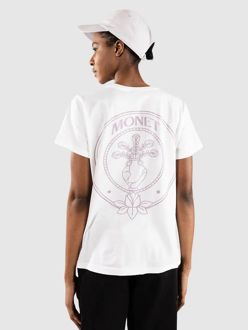 Monet Skateboards Monet Skateboards Old Money T-skjorte hvit