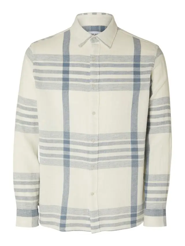 SELECTED SLHRELAX-CALLUM SHIRT LS GRINDLE