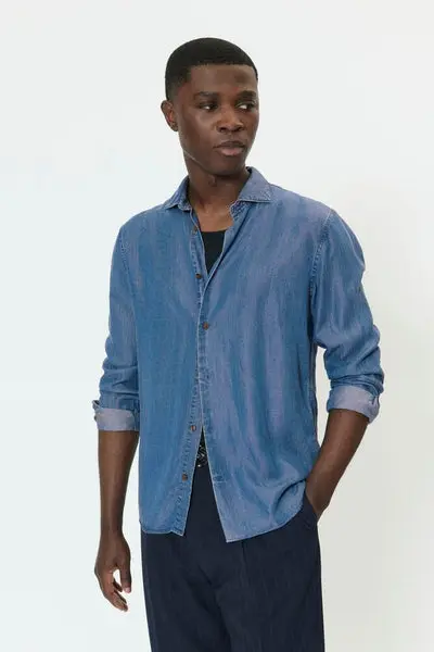 MATINIQUE Mamarc Short Denim Shirt