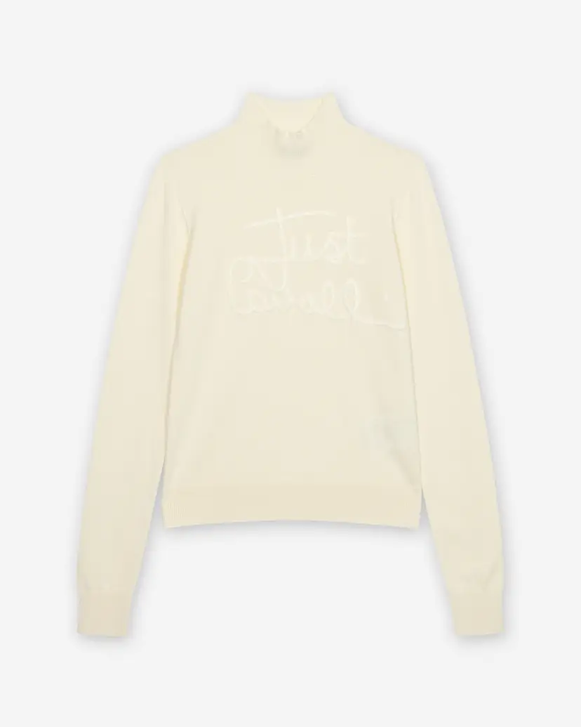 Just Cavalli Just Cavalli 79PAFM03 White Turtleneck sweater