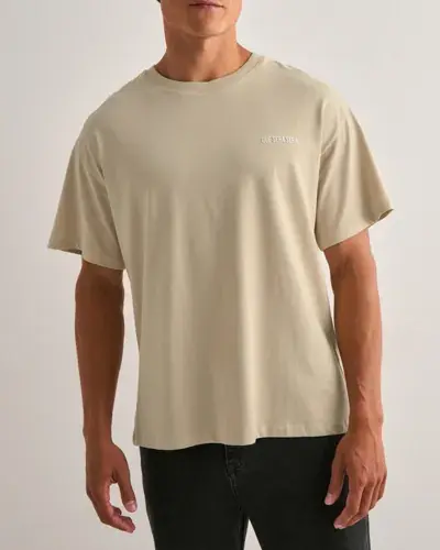 Que Sera Sera Que Sera Sera Tischi T-shirt Oversized t-shirts Beige