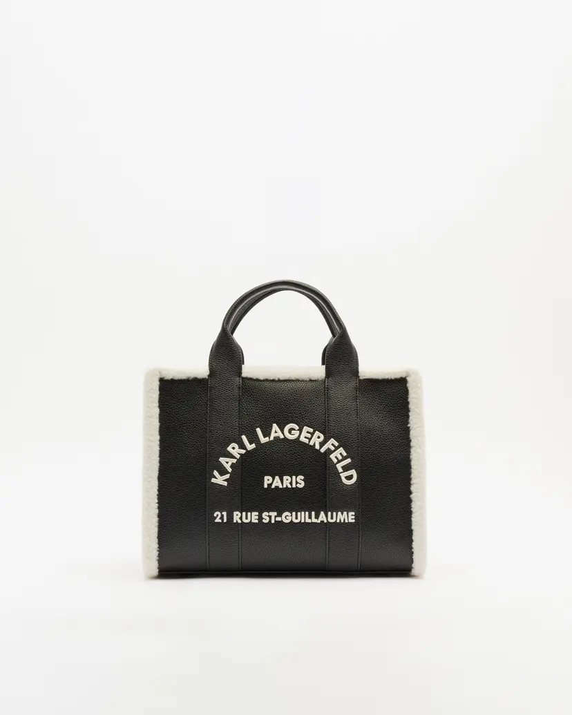 Karl Lagerfeld Karl Lagerfeld K/ RSG MD Square Tote Shearling Black Tote bag