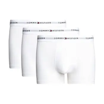 Tommy Hilfiger Tommy Hilfiger 3P Signature Essential Cotton Trunk Hvit bomull Small Herre