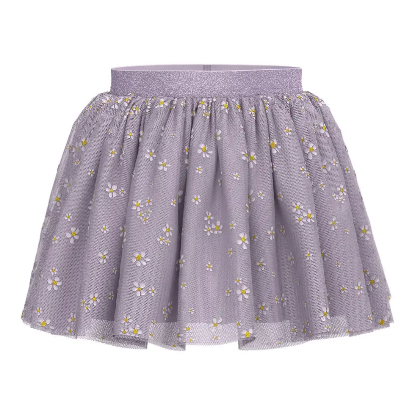 NAME IT Name It - Skjørt Vabos Lavender Fog Flowers