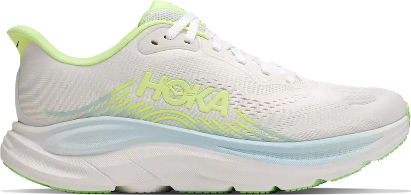 HOKA Hoka Women's Clifton 11 Wide Frost / Neon Yuzu