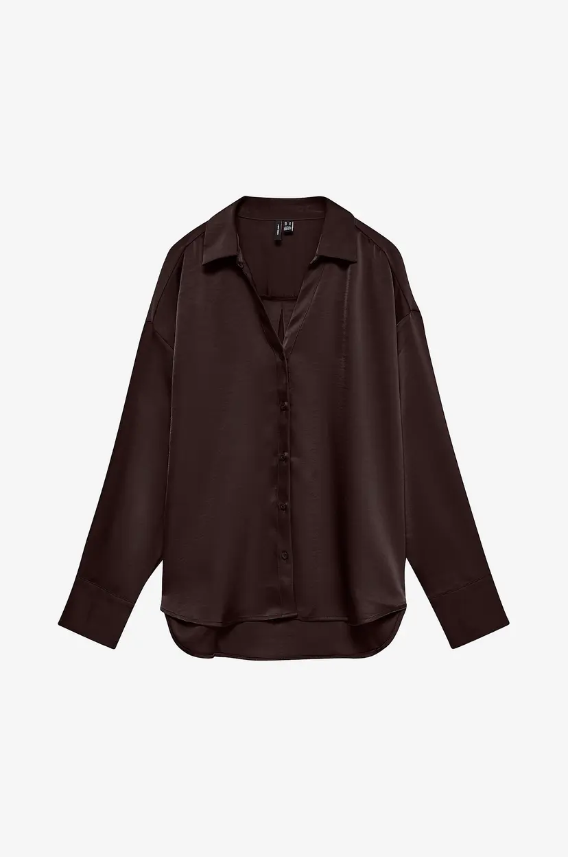 Vero Moda Skjorte Vmmiro Ls Shirt Wvn - Brun