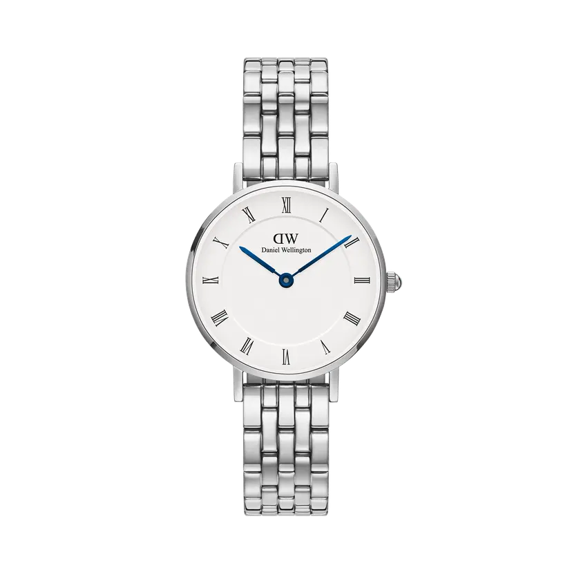 Daniel Wellington Silver Watch Petite Roman Numerals 5-link | DW