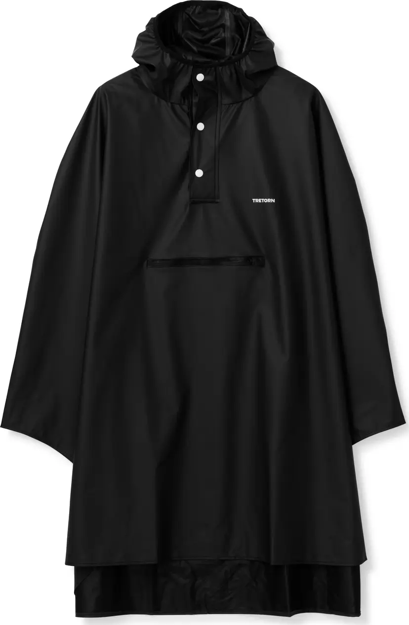 Tretorn Tretorn Unisex PU Light Rainponcho Jet Black