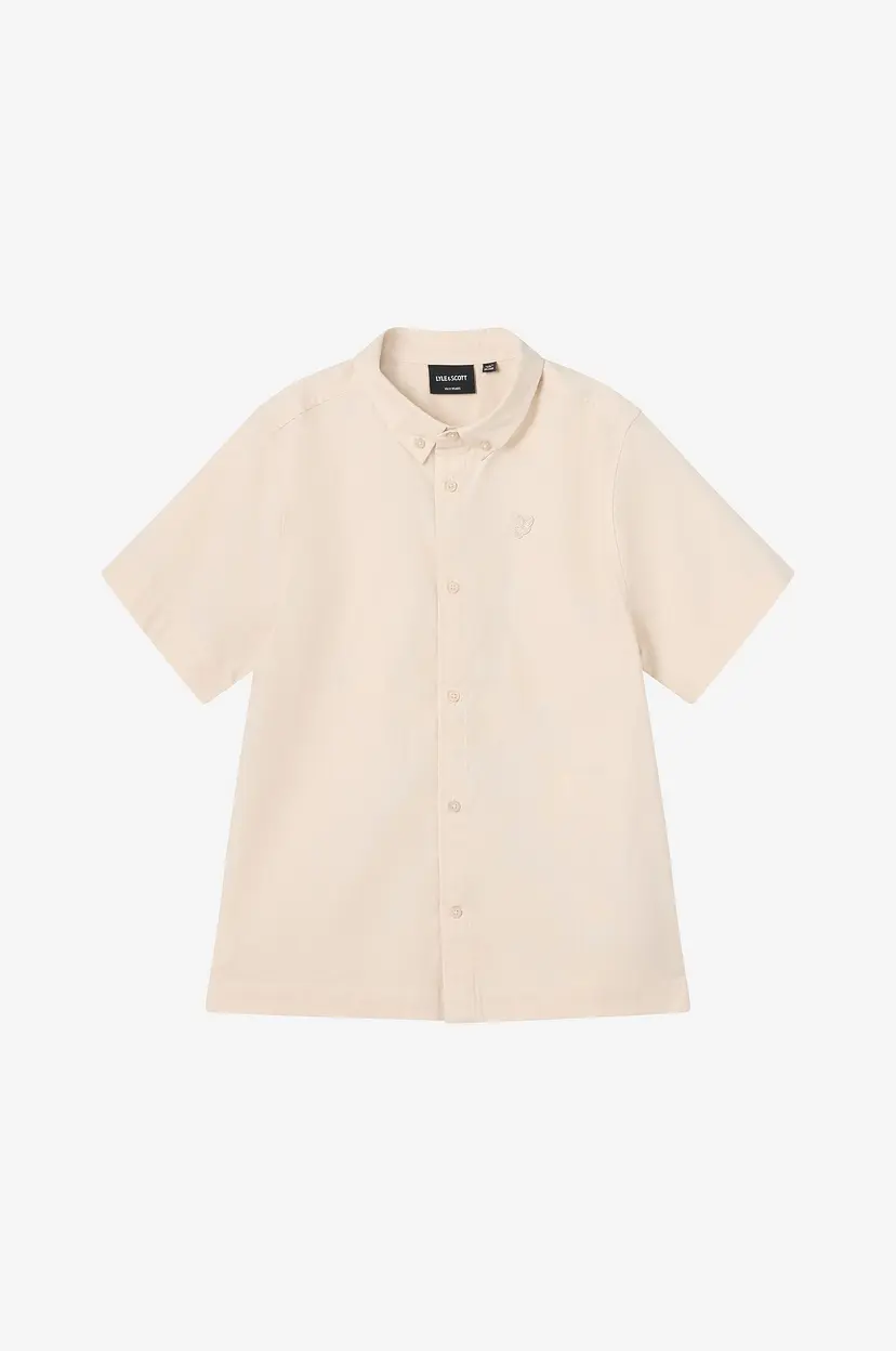 Lyle & Scott T-skjorte Linen SS Shirt - Beige
