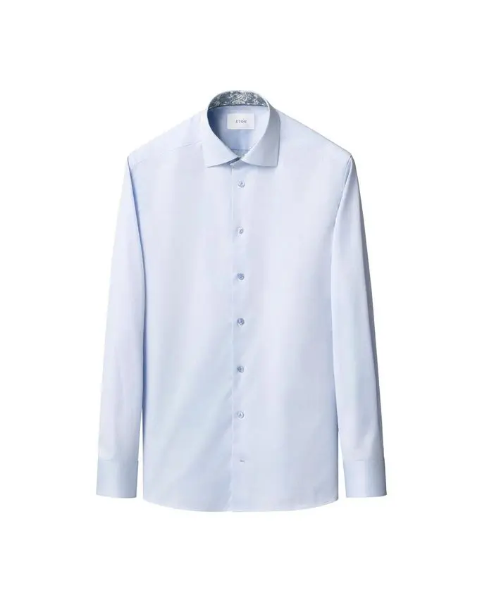 ETON Floral Effect Signature Twill Shirt