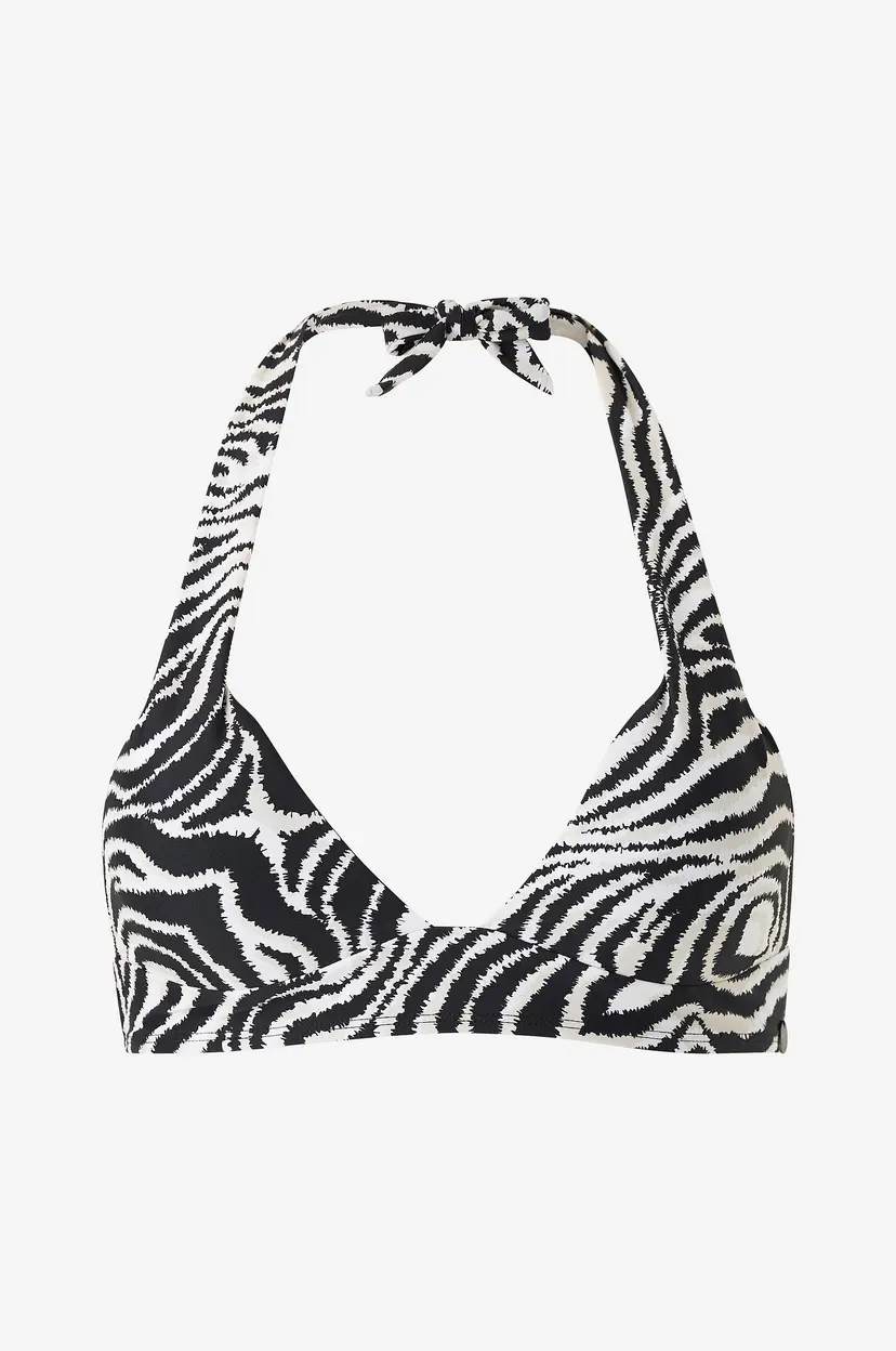Panos Emporio Bikini-BH Zebra Anthea Top - Svart