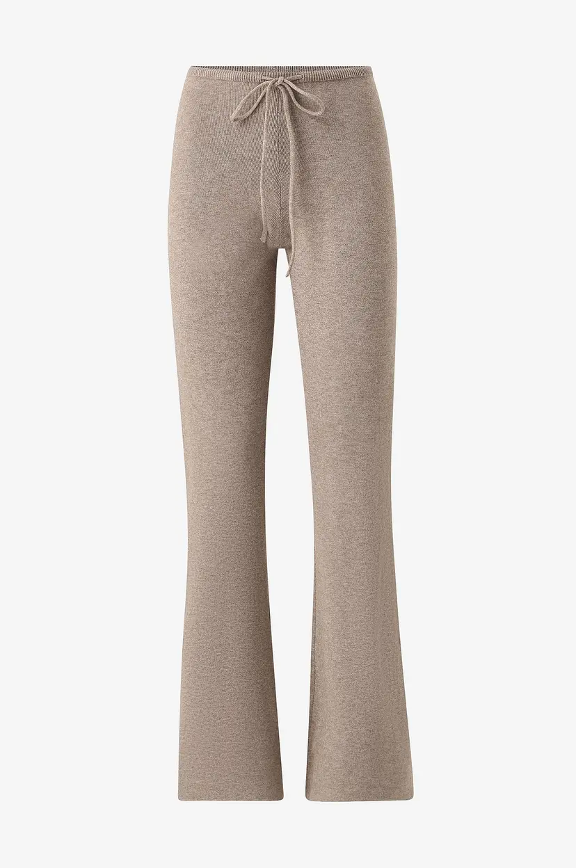 Gina Tricot Pyjamasunderdel Knitted loungewear trousers - Brun