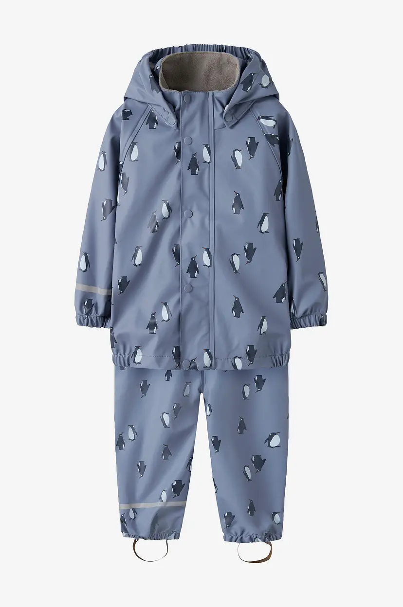 NAME IT Regnsett Nmmdry10 Rain Set AU Aop FO - Blå