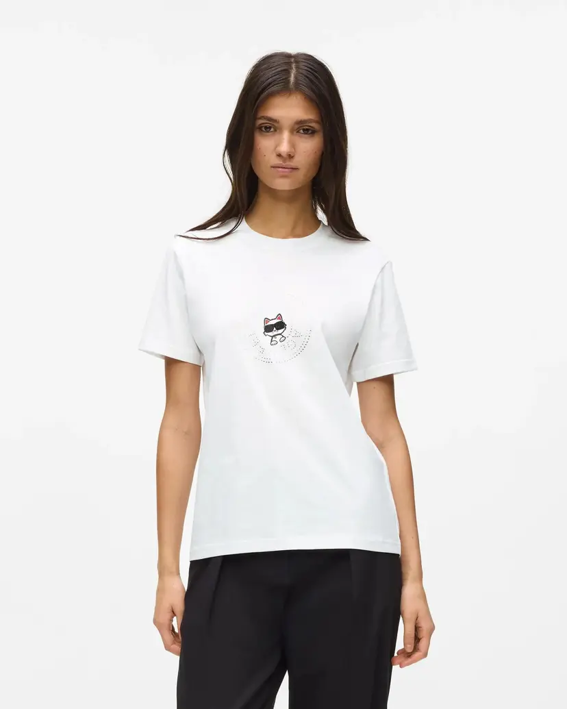 Karl Lagerfeld Karl Lagerfeld Ikon RS Circle White T-shirt