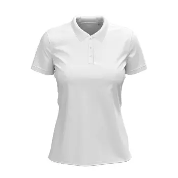 Stedman Stedman Claire Short Sleeve Polo Hvit ringspunnet bomull Dame