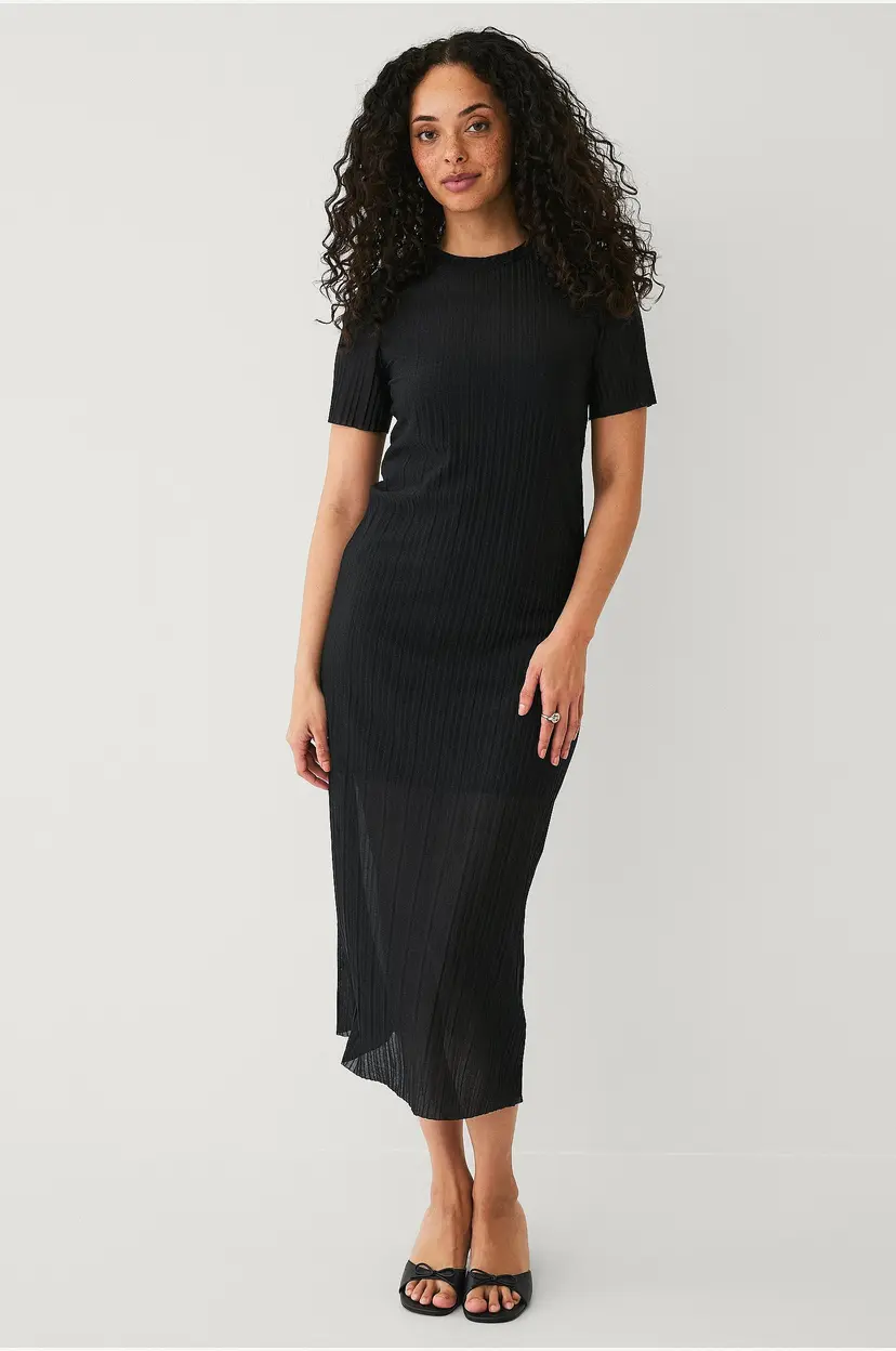 Mango Kjole Dress Xcarlis - Svart