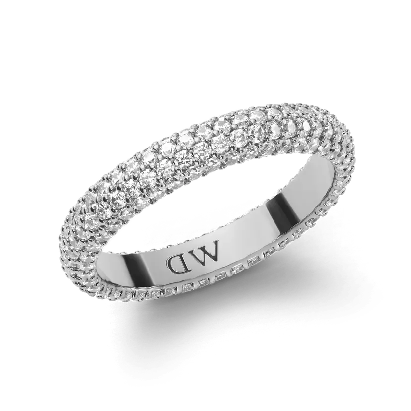 Daniel Wellington Silver Ring Pavé Crystal | DW